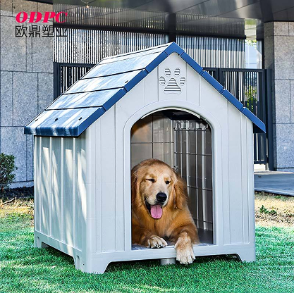 Custom Large Dog House Modern Luxury Outdoor Plastic Metal Cage with Strong Removable Cleaning Solid Animal Pattern Villa Style