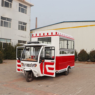 TIANZONG R3 Mobile Piaggio Ape Electric Tricycle Food Cart Tricycle Food Truck Catering Trailer with Full Kitchen Equipment - Image 2