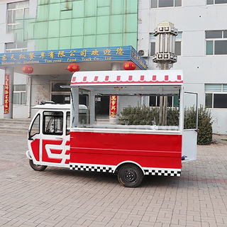 TIANZONG R3 Mobile Piaggio Ape Electric Tricycle Food Cart Tricycle Food Truck Catering Trailer with Full Kitchen Equipment - Image 3