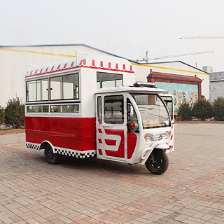 TIANZONG R3 Mobile Piaggio Ape Electric Tricycle Food Cart Tricycle Food Truck Catering Trailer with Full Kitchen Equipment - Image 4