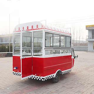 TIANZONG R3 Mobile Piaggio Ape Electric Tricycle Food Cart Tricycle Food Truck Catering Trailer with Full Kitchen Equipment - Image 5